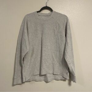 Standard Cloth Sweater Men's Size Medium Gray Long Sleeve Henley Sweater